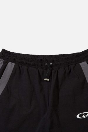 Concert Outfit American Street Fashion Splicing Design Casual Sports Pants