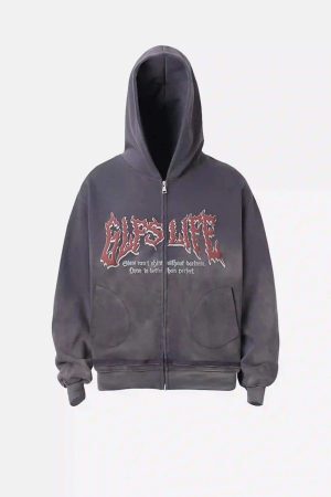 Concert Outfit American Street Foam Hooded Hoodie