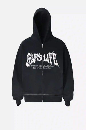 Concert Outfit American Street Foam Hooded Hoodie