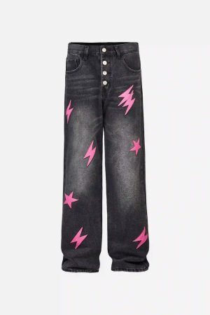 Concert Outfit American Street Lightning Straight Jeans