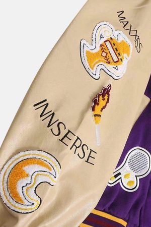 Concert Outfit American Street Retro Embroidered Baseball Jacket