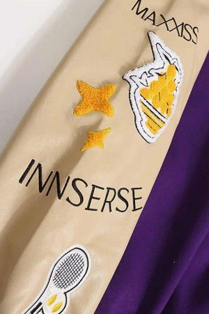 Concert Outfit American Street Retro Embroidered Baseball Jacket