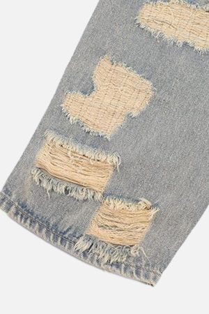 Concert Outfit American Street Ripped Jeans