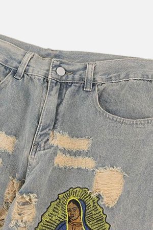 Concert Outfit American Street Ripped Jeans