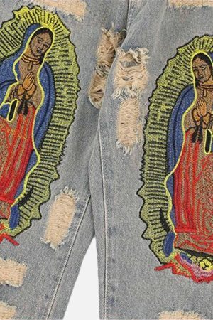 Concert Outfit American Street Ripped Jeans