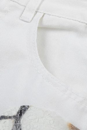 Concert Outfit American Street Style Patch Jeans