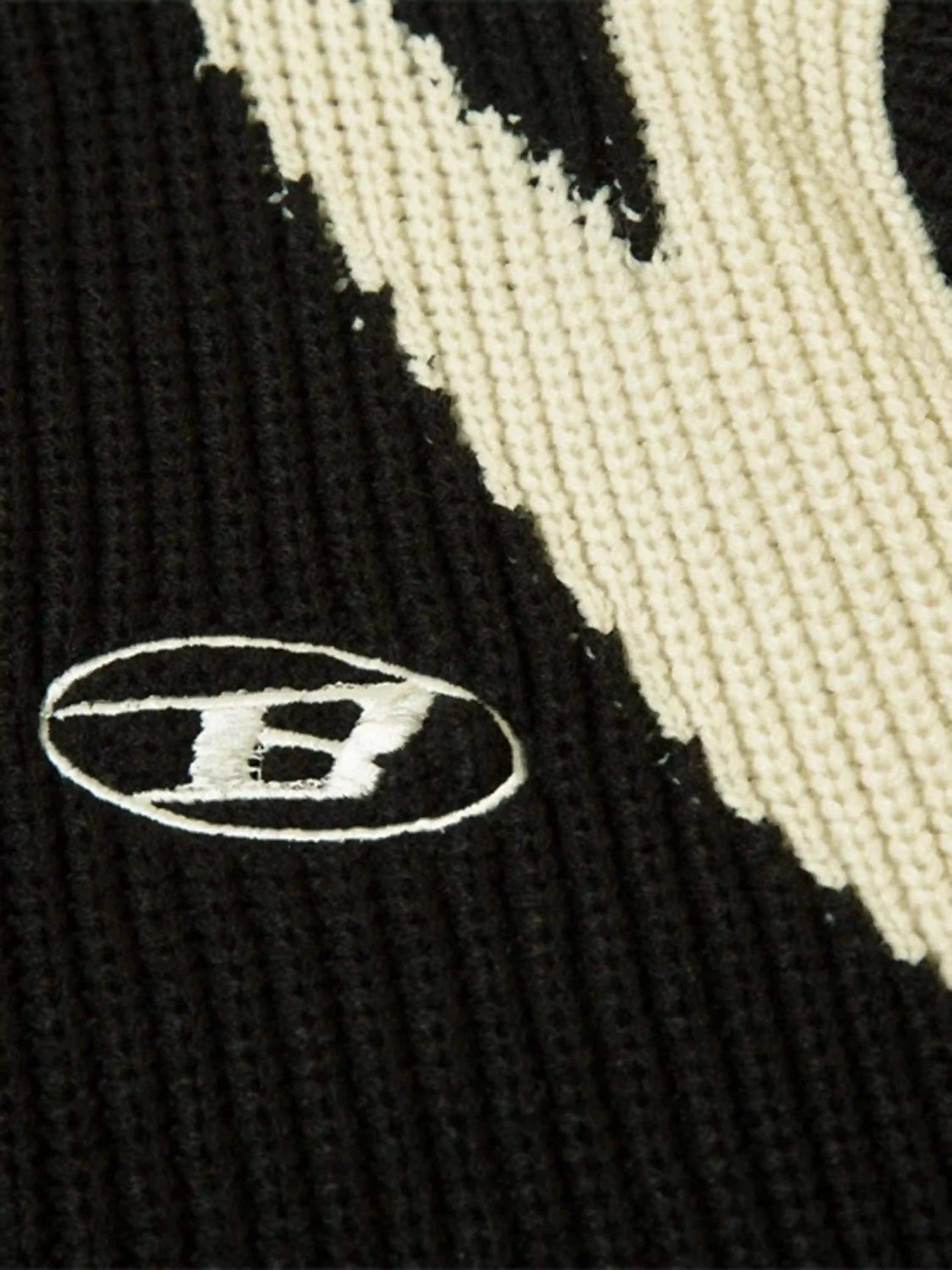 Concert Outfit American Style Color Blocking Zipper Cardigan Concert Outfit American Style Color Blocking Zipper Cardigan