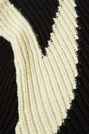 Concert Outfit American Style Color Blocking Zipper Cardigan