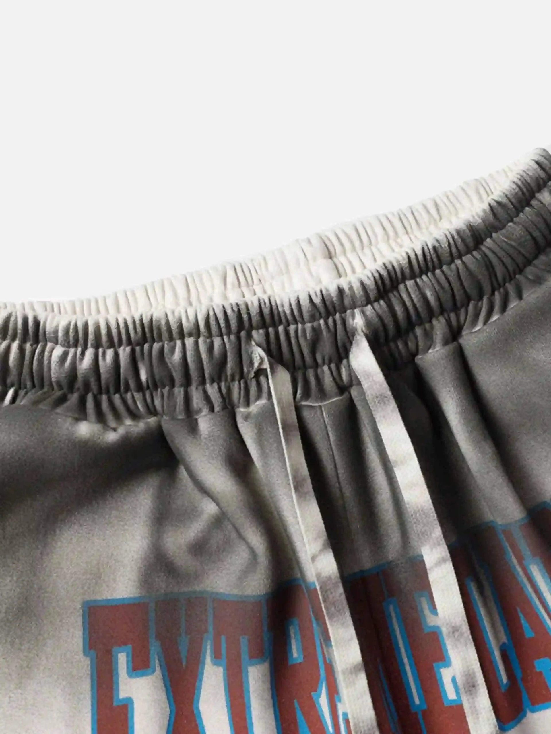 Concert Outfit American Style Distressed Gradient Print Shorts Concert Outfit American Style Distressed Gradient Print Shorts