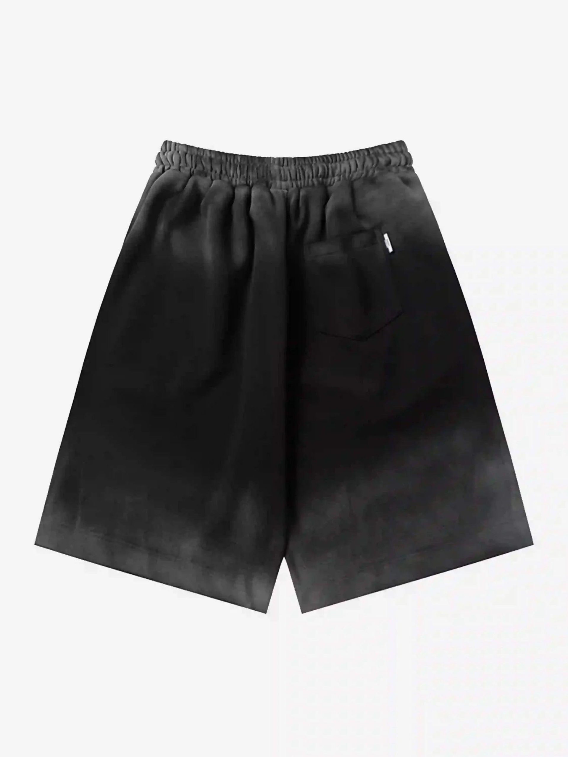 Concert Outfit American Style Distressed Gradient Print Shorts Concert Outfit American Style Distressed Gradient Print Shorts