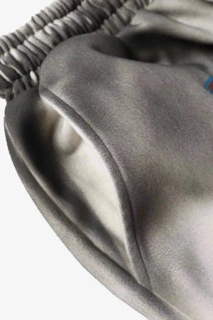 Concert Outfit American Style Distressed Gradient Print Shorts