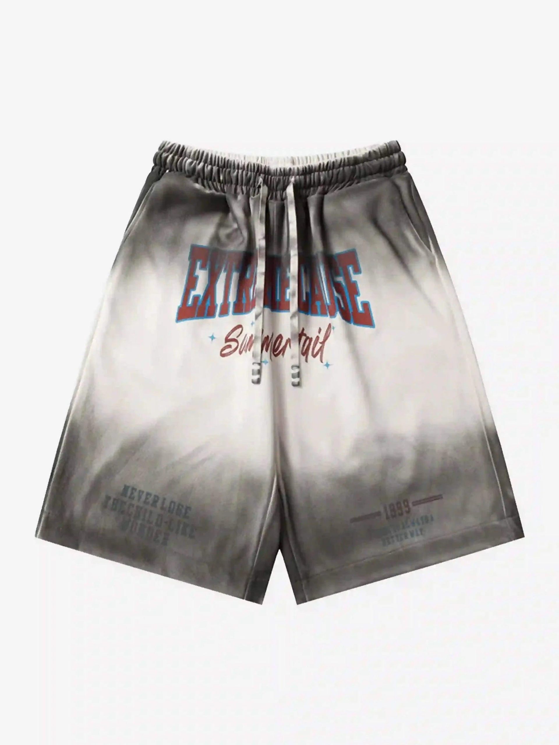 Concert Outfit American Style Distressed Gradient Print Shorts Concert Outfit American Style Distressed Gradient Print Shorts