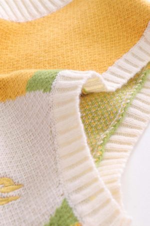 Concert Outfit American Style Graffiti Love Sweater Vest