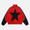 Concert Outfit American Style Patchwork Five-Pointed Star Jacket