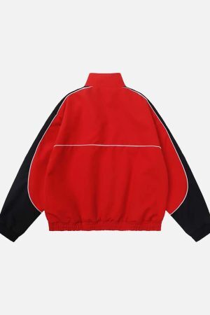 Concert Outfit American Style Patchwork Five-Pointed Star Jacket