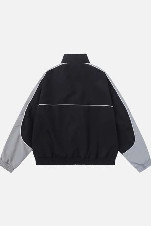 Concert Outfit American Style Patchwork Five-Pointed Star Jacket