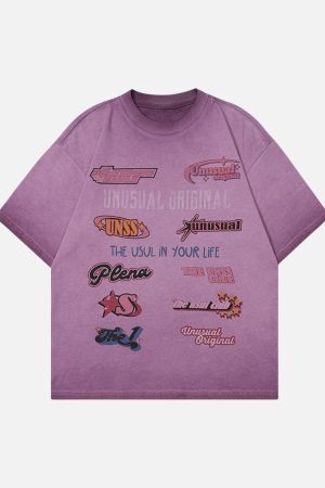 Concert Outfit American-Style sticker pattern cuttable T-Shirt