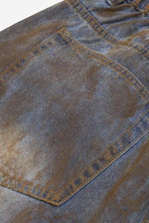 Concert Outfit American Style Wasteland Style Wide-Leg Denim Jorts