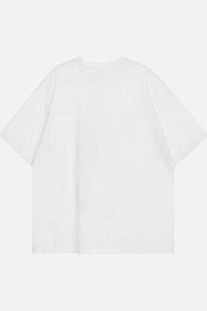 Concert Outfit American Tide Loose Print Round Neck T-Shirt