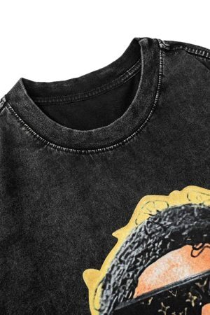 Concert Outfit American Vintage Old Masked Hip-Hop T-Shirt
