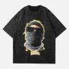 Concert Outfit American Vintage Old Masked Hip-Hop T-Shirt