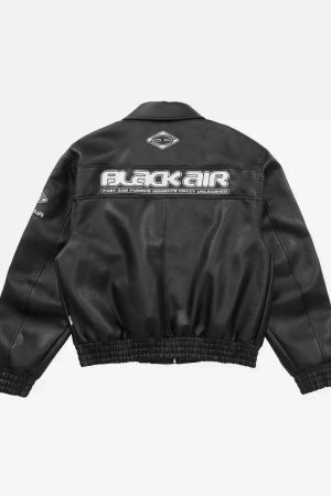 Concert Outfit American Vintage Street PU Leather Jacket