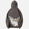 Concert Outfit Angel God Print Hoodie