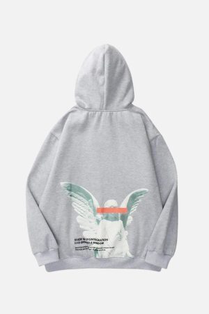 Concert Outfit Angel God Print Hoodie