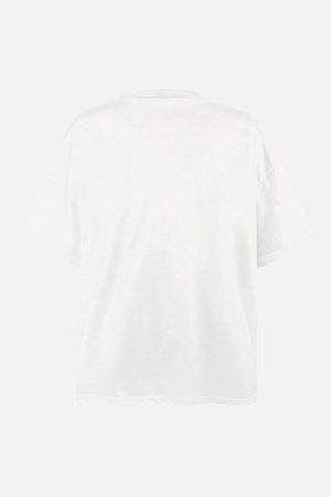 Concert Outfit Angel Print Oversized T-Shirt