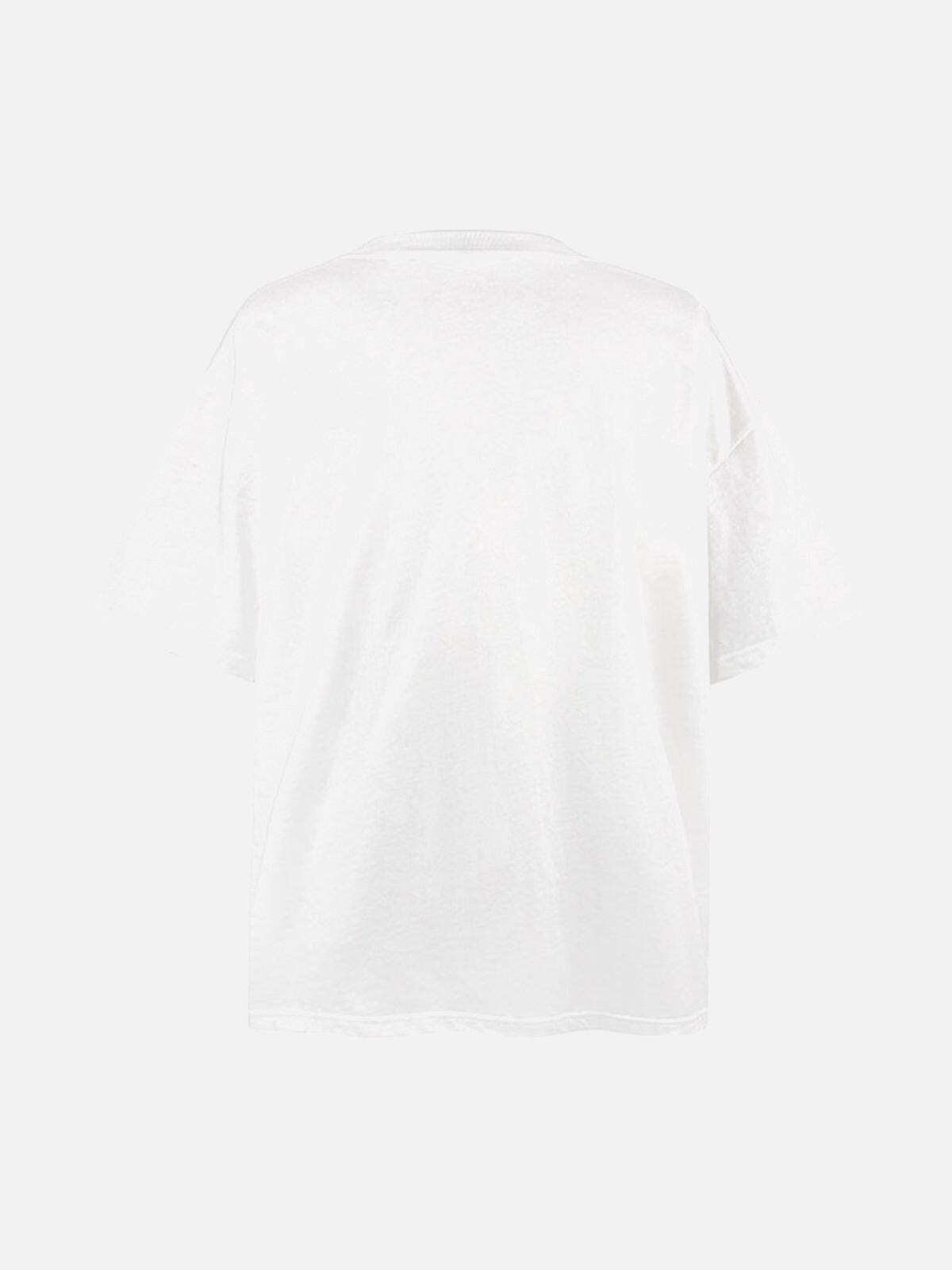 Concert Outfit Angel Print Oversized T-Shirt Concert Outfit Angel Print Oversized T-Shirt