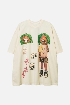 Concert Outfit Anime Character Printed T-Shirt