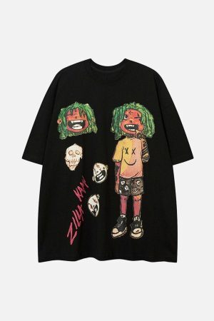 Concert Outfit Anime Character Printed T-Shirt