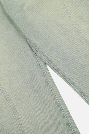 Concert Outfit Arc Patchwork Washed Loose Jeans