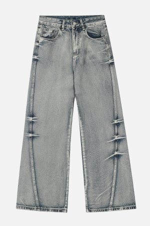 Concert Outfit Arc-Stitched Washed Jeans