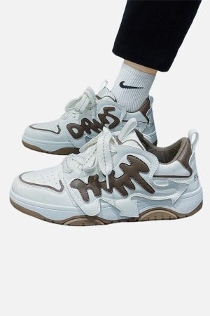 Concert Outfit Arrows Letters Skate Shoes