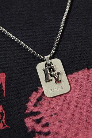 Concert Outfit Asymmetric Distressed Graffiti Chain Vest