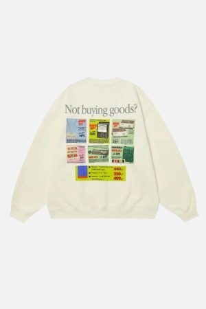 Concert Outfit Back Print Crew Sweatshirt