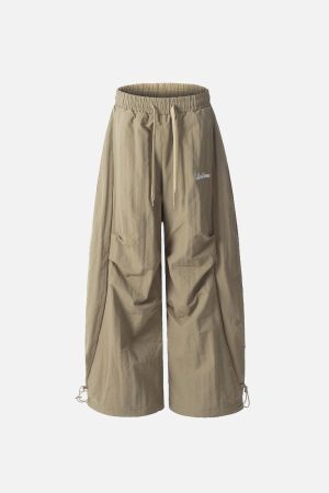 Concert Outfit Baggy Pleated Cargo Pants