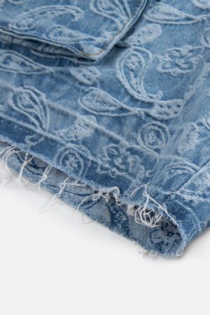 Concert Outfit Bandana Jacquard Washed Jorts