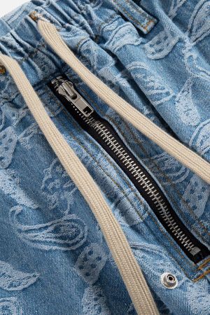 Concert Outfit Bandana Jacquard Washed Jorts