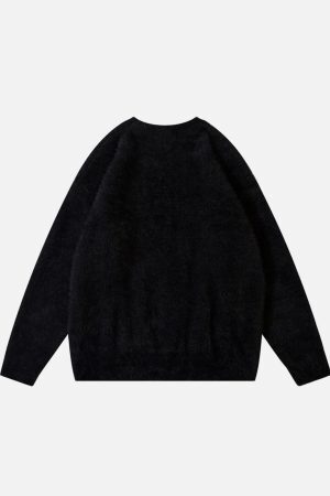 Concert Outfit Barbed Jacquard Knitted Sweater