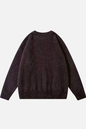 Concert Outfit Barbed Jacquard Knitted Sweater