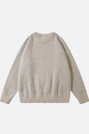 Concert Outfit Barbed Jacquard Knitted Sweater