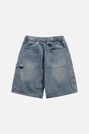 Concert Outfit Basic Drawstring Washed Jorts