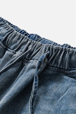 Concert Outfit Basic Drawstring Washed Jorts