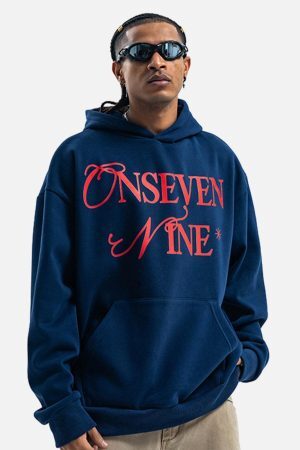 Concert Outfit Basic Letter Print Fleece Hoodie