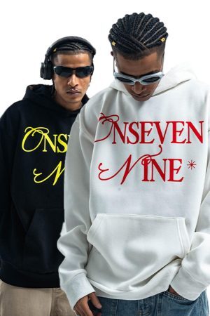 Concert Outfit Basic Letter Print Fleece Hoodie