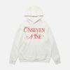 Concert Outfit Basic Letter Print Fleece Hoodie