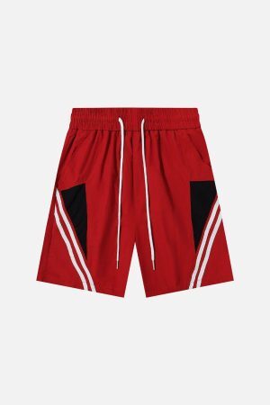 Concert Outfit Basic Stripe Shorts