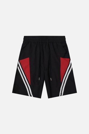 Concert Outfit Basic Stripe Shorts